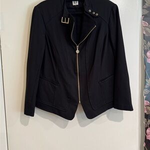 Anne Klein Black Jacket with Gold Details